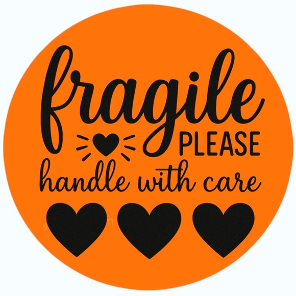 Fragile Handle With Care Stickers – 2" Round Labels – 100 PCS – 15 Color Options - Picture 10 of 15